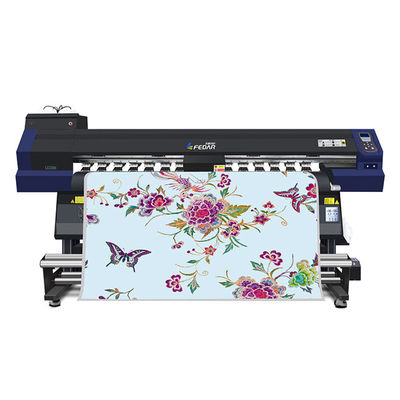 3pcs 4720 Heads 1.9m Dye Sublimation Fabric Printing Machine