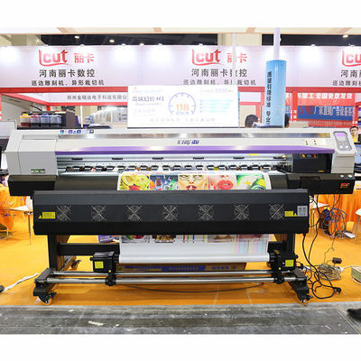 Auto Cleaning 3 Heads 1.8m Sky Color Inkjet Printer